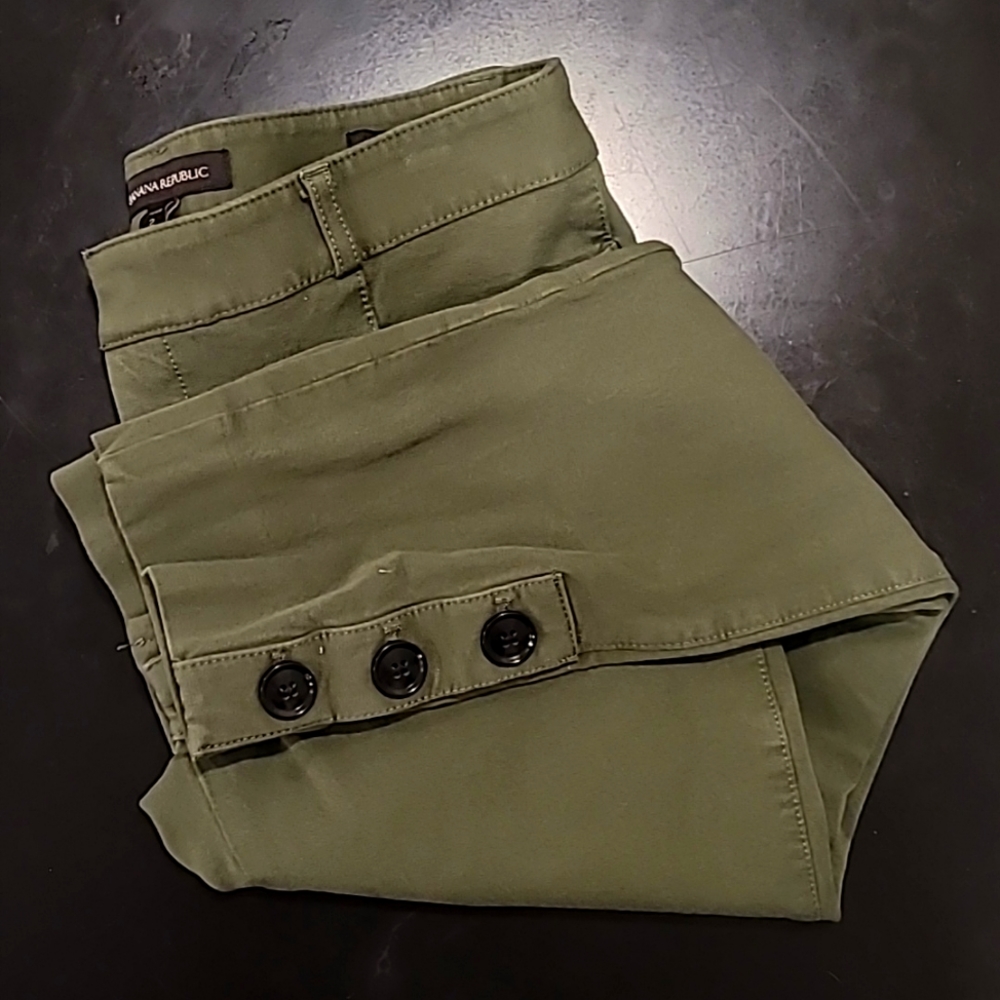 Banana Republic Olive Green Sloan Pants